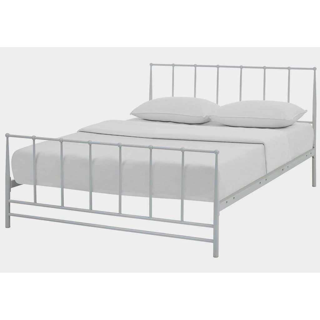 White King Size Metal Bed Frame Y97846