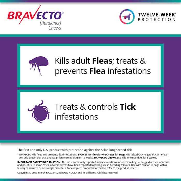 Bravecto Chews for Dogs 44-88 lbs U648
