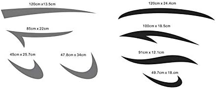 2Pcs Vinyl Graphics Kit Decals Car Stickers Pack of 2 S937