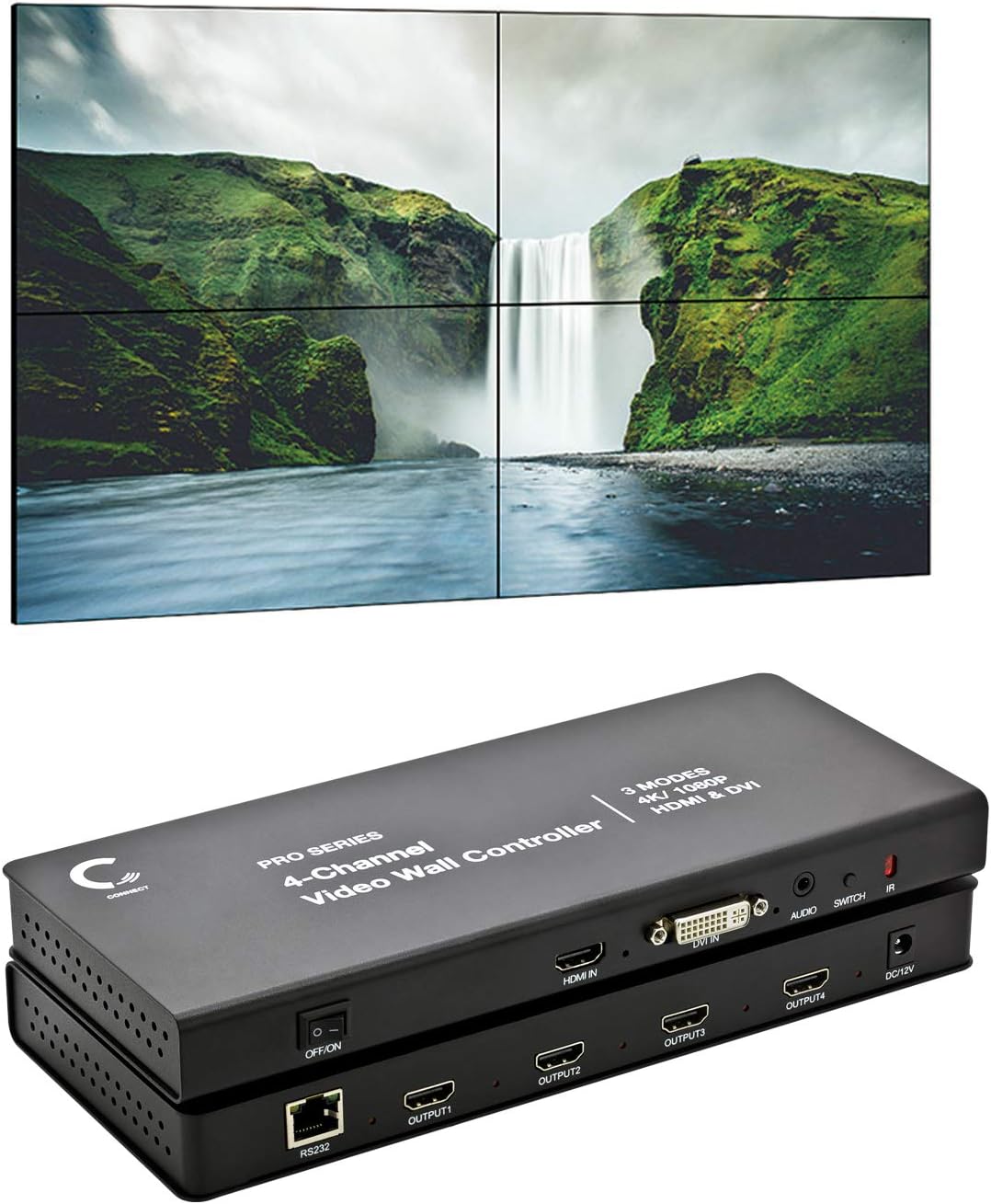2x2 Video Wall Controller 1080p HDMI W38286