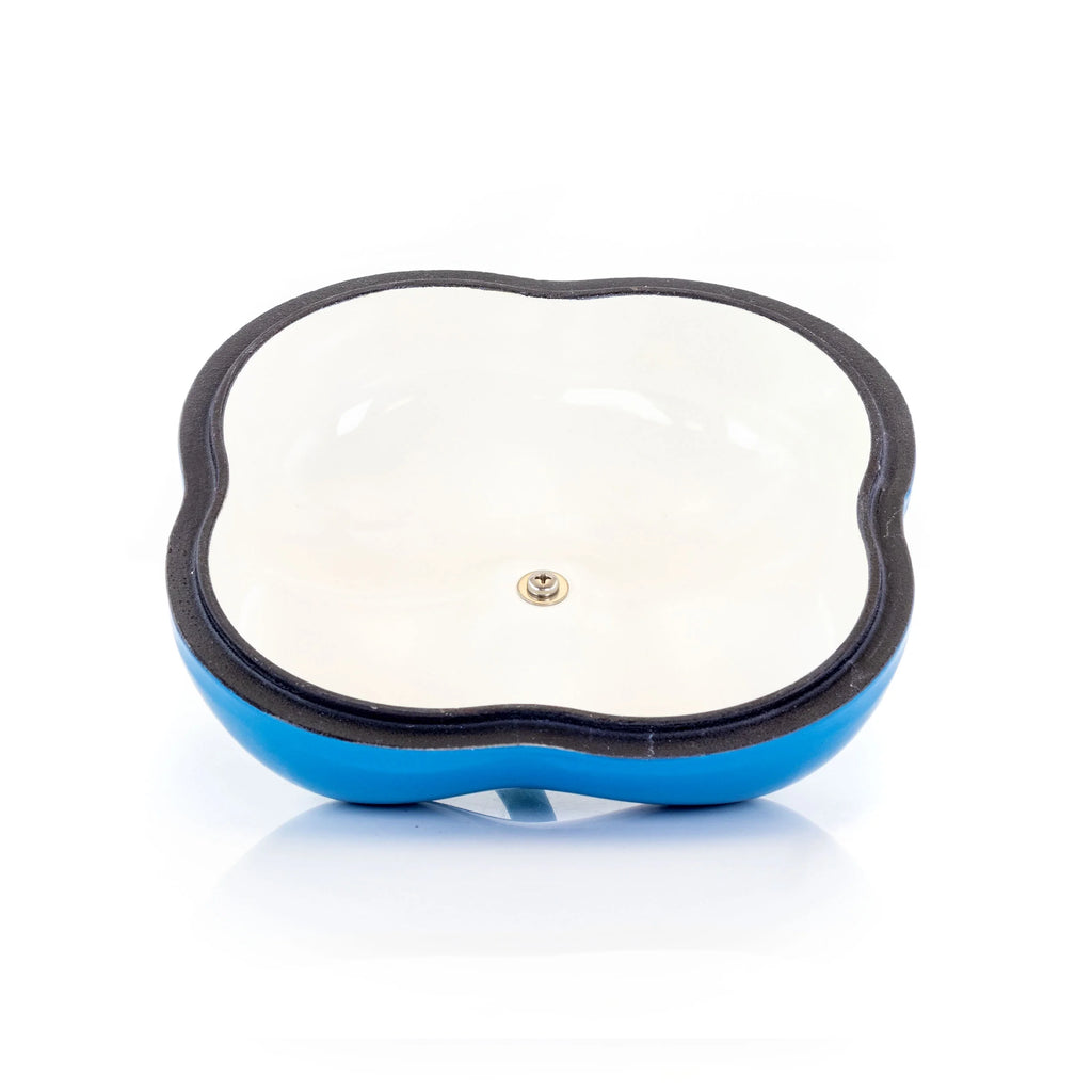 3 qt. Blue Enameled Cast Iron Casserole L4097