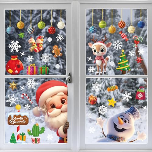 Extra Large White Snowflakes Window Clings U67271
