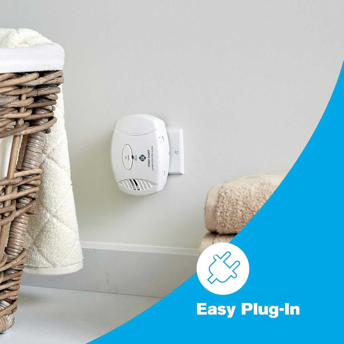 3-Pack Plug-In Carbon Monoxide Detector with Battery Backup D35123