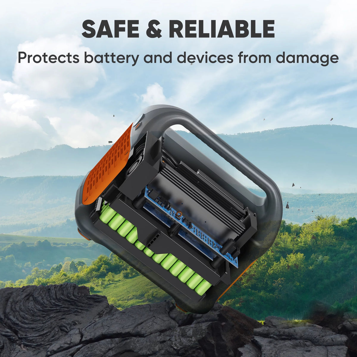 1002Wh Portable Power Station with 3x1000W AC Outlets G56694