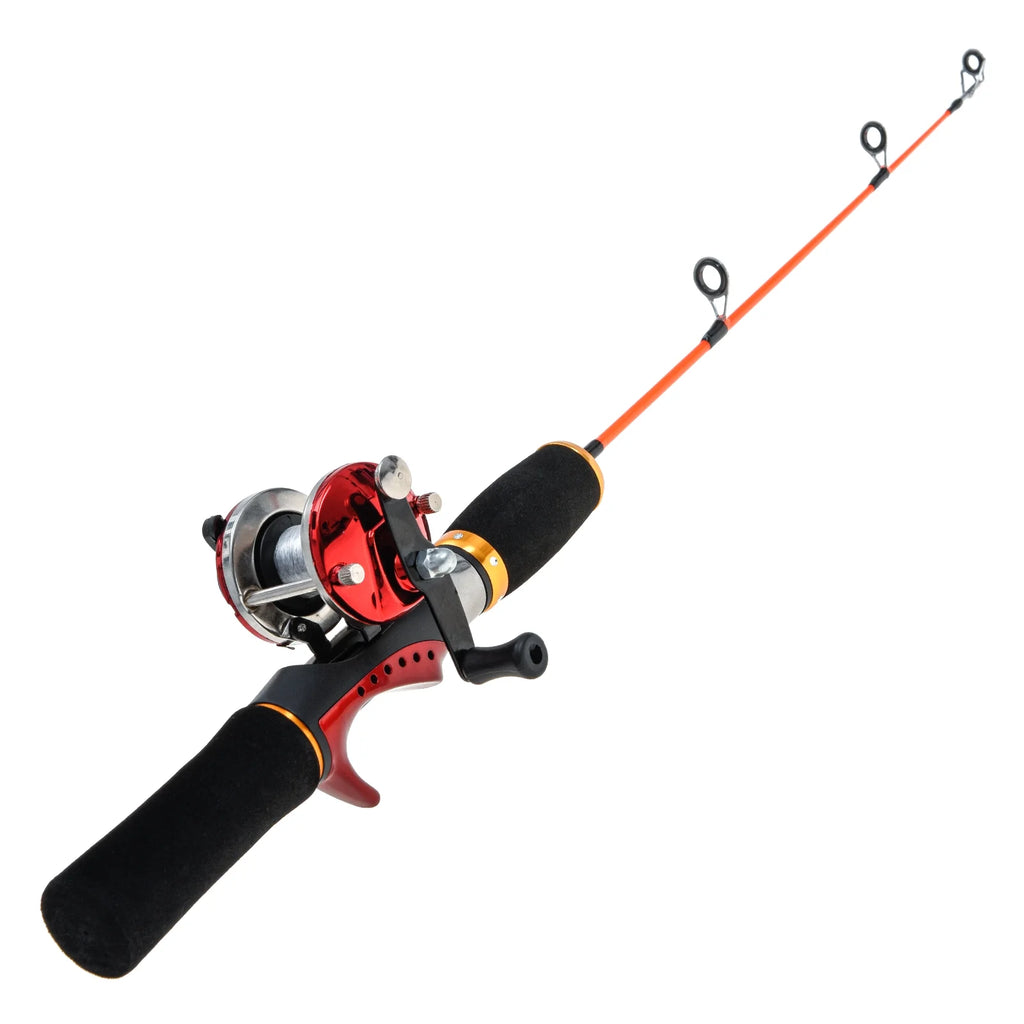 Ice Fishing Rod Reel Combo with Ice Skimmer and Carry Bag Y6750