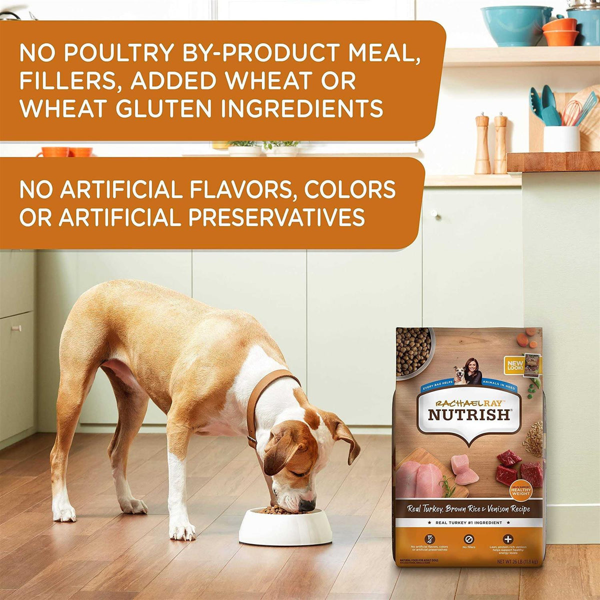 Turkey Brown Rice & Venison Recipe Dry Dog Food B2403