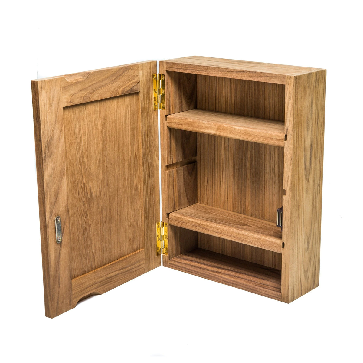 Solid Teak Mirrored Medicine Cabinet G9105