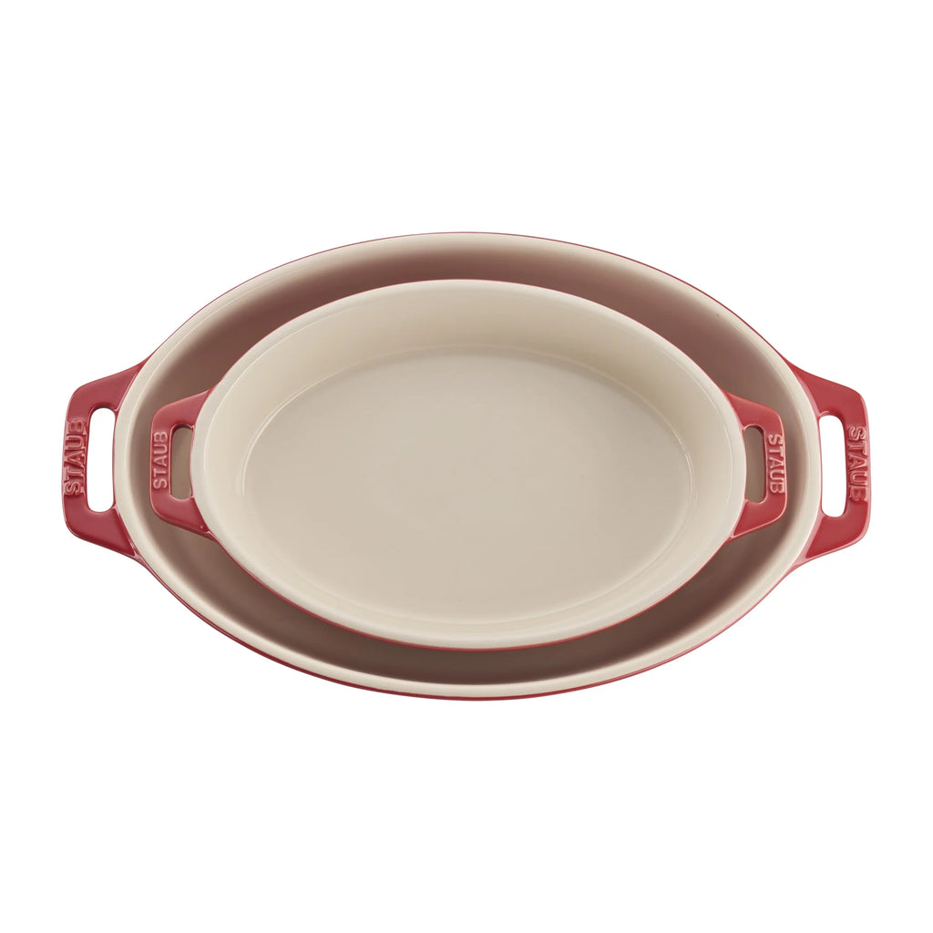 2-pc Oval Ceramic Baking Dish Set D416512