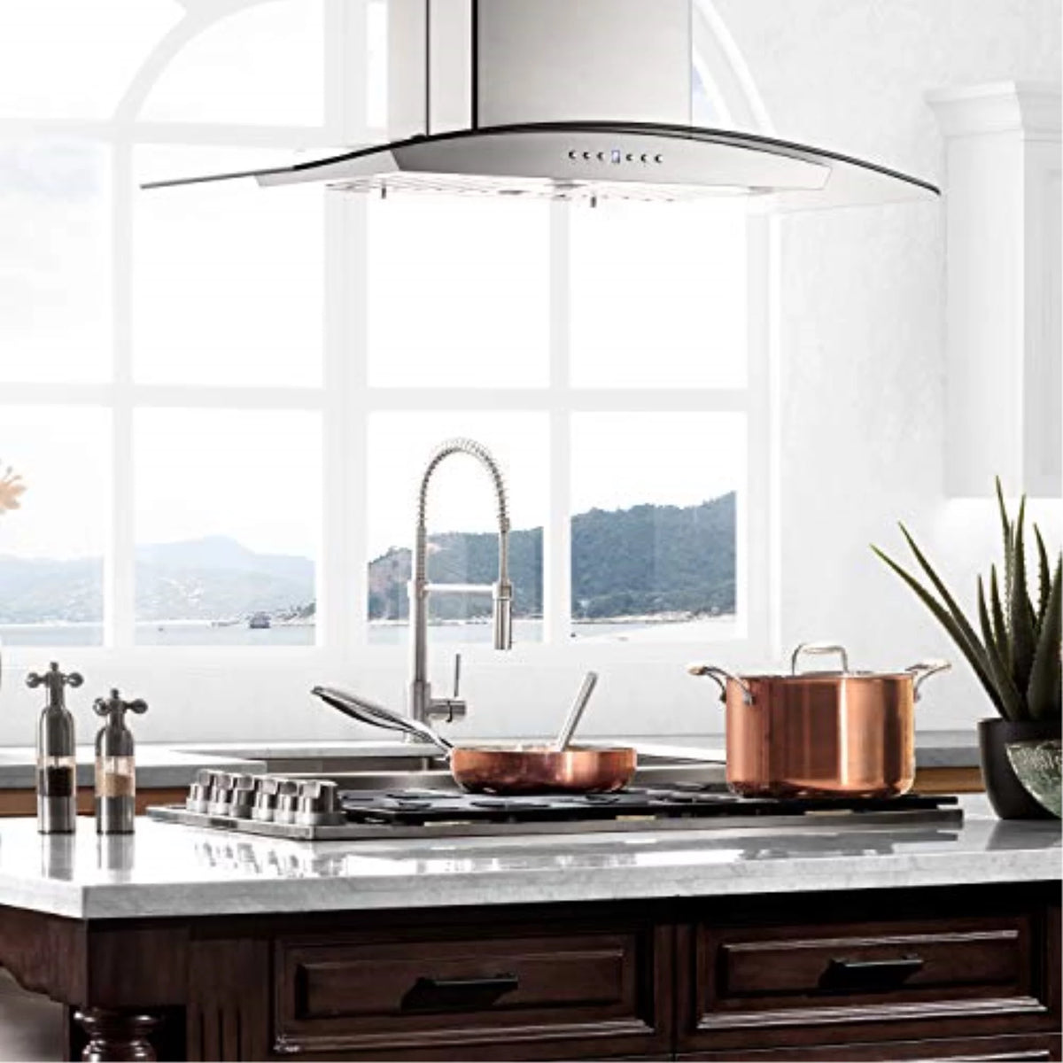 36 in. 6 Gas Burners Black Porcelain Dropin Cooktop V6928