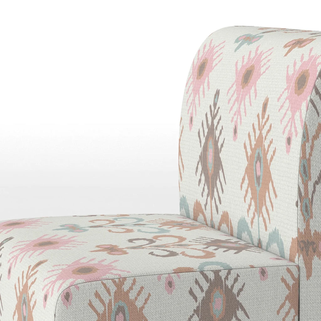 Cream Patterned Upholstered Accent Chair Y1316