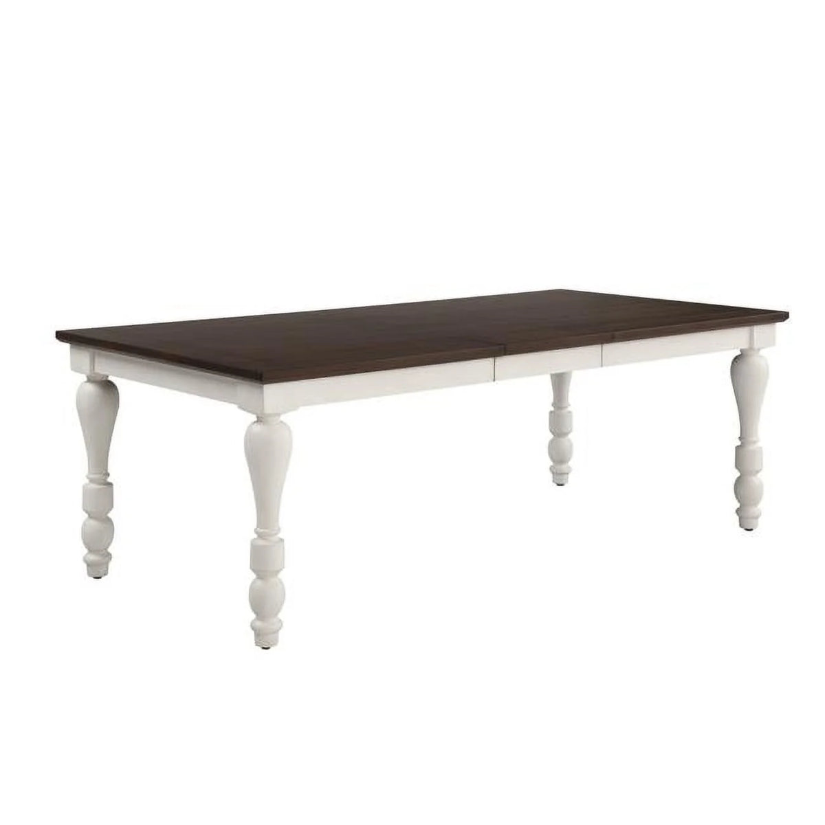 Brown Wood Dining Table with Extension Leaf M58894
