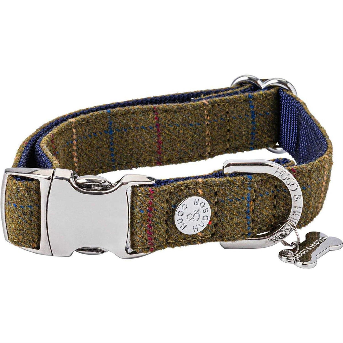 Tweed Dog Collar with Metal Buckle N46555