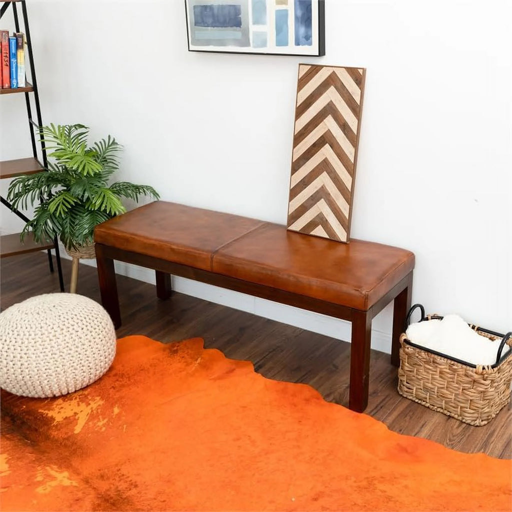Genuine Leather Bench T44291