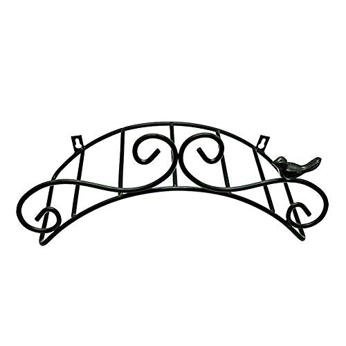 Black 2 PCS Metal Wall Mount Hose Hanger E4611
