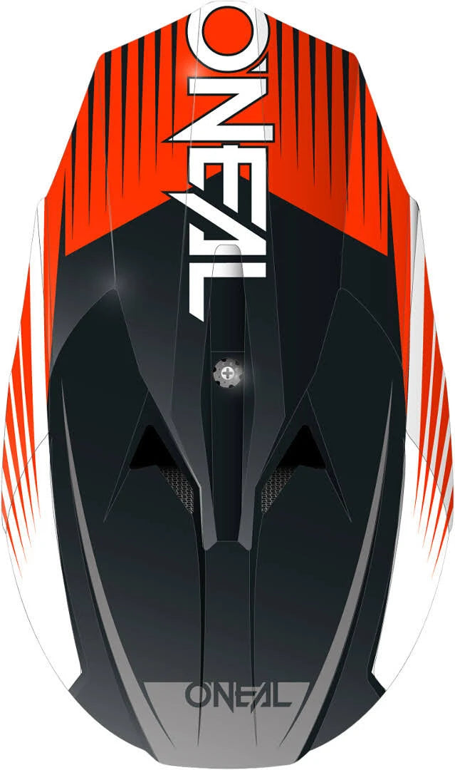 Black/Orange/White Cross Helmet U876369