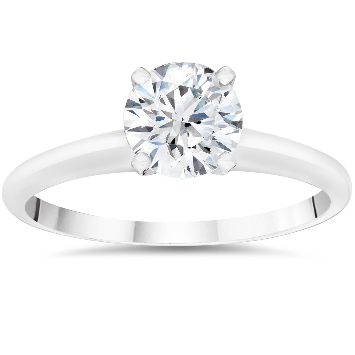 14k White Gold Solitaire Engagement Ring C25847