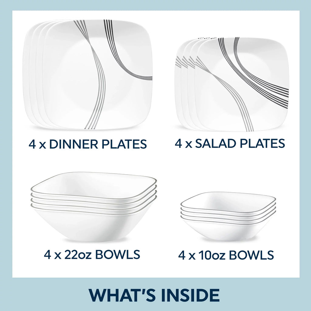 16-piece Dinnerware Set, Service for 4 X321
