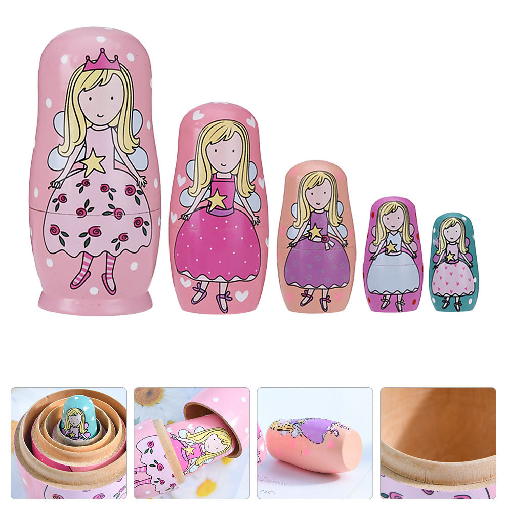 5Pcs Matryoshka Doll Nesting Doll Toy J51529