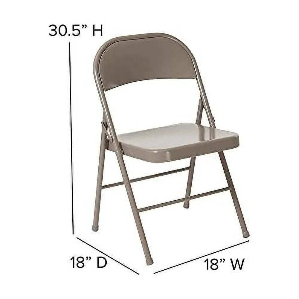 Gray Metal Folding Chair N391