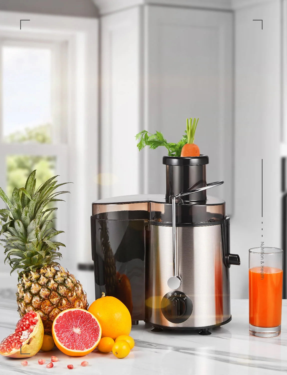 Centrifugal Juicer Machine with 3” Feed Chute Stainless Steel X366791
