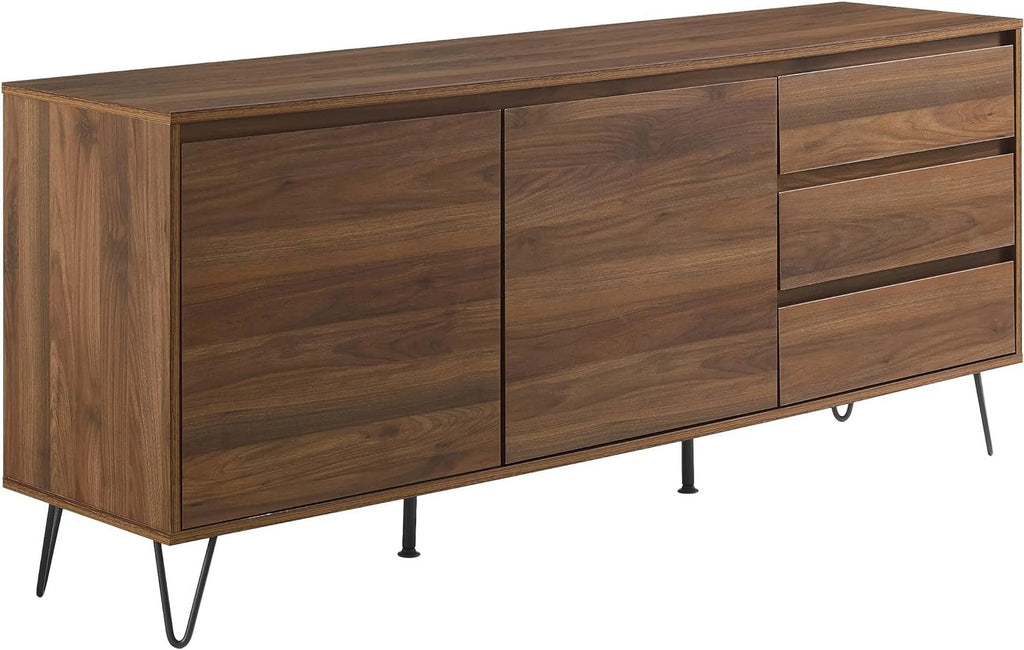 Brown Oak Record Storage Sideboard X558659