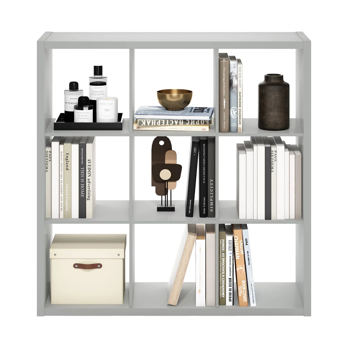 9-Cube Light Grey Storage Organizer M30894