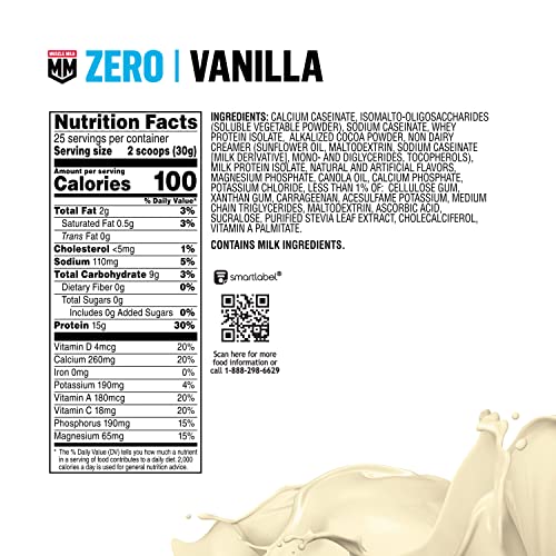 Vanilla Protein Powder, 1.65 Pound, 25 Servings T454