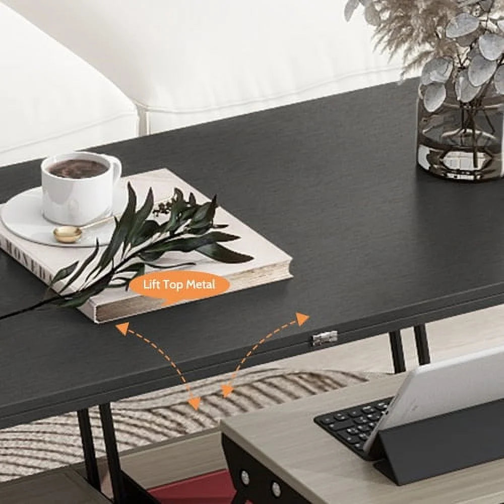 5 Piece Lift Top Coffee Table Set with Storage A586
