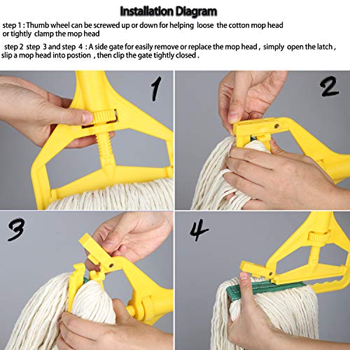 Heavy Duty Commercial Industrial String Mop with Extra Mop Head Y747