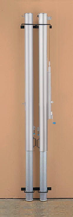Wall Mounted Volleyball Post Storage Brackets T7124