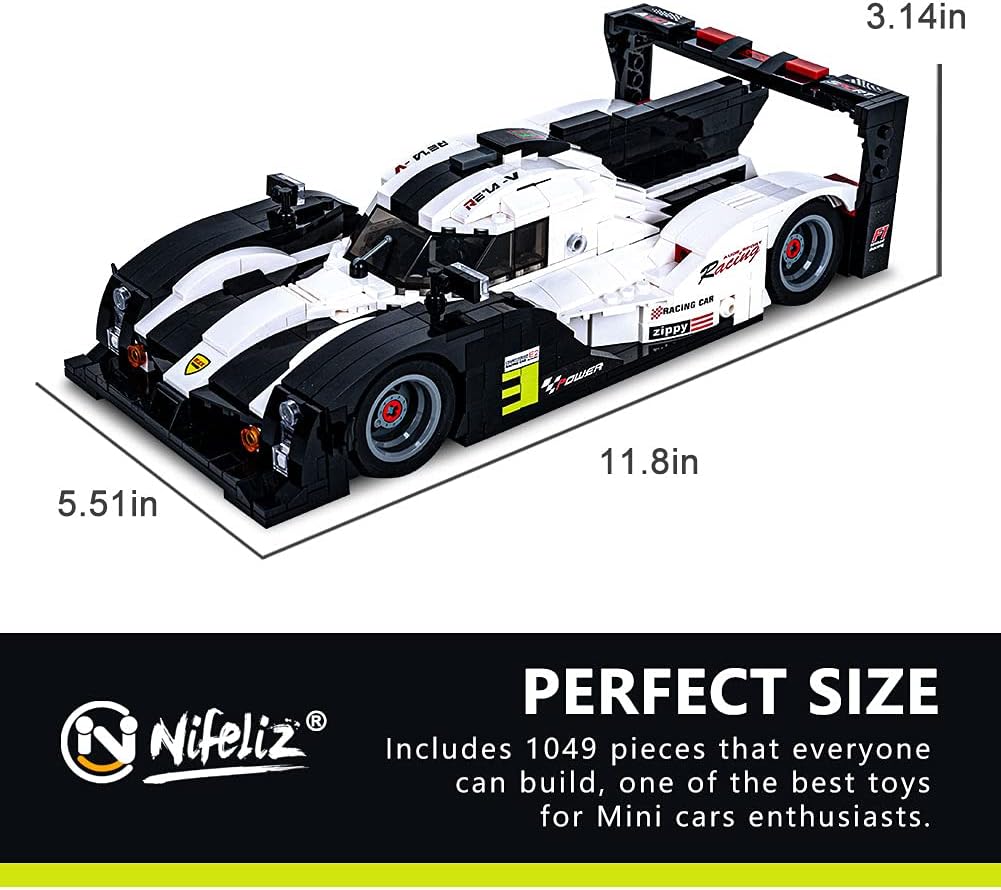 1:14 Scale Sports Car Building Blocks Model (1049Pcs) Pack of 2 R948158