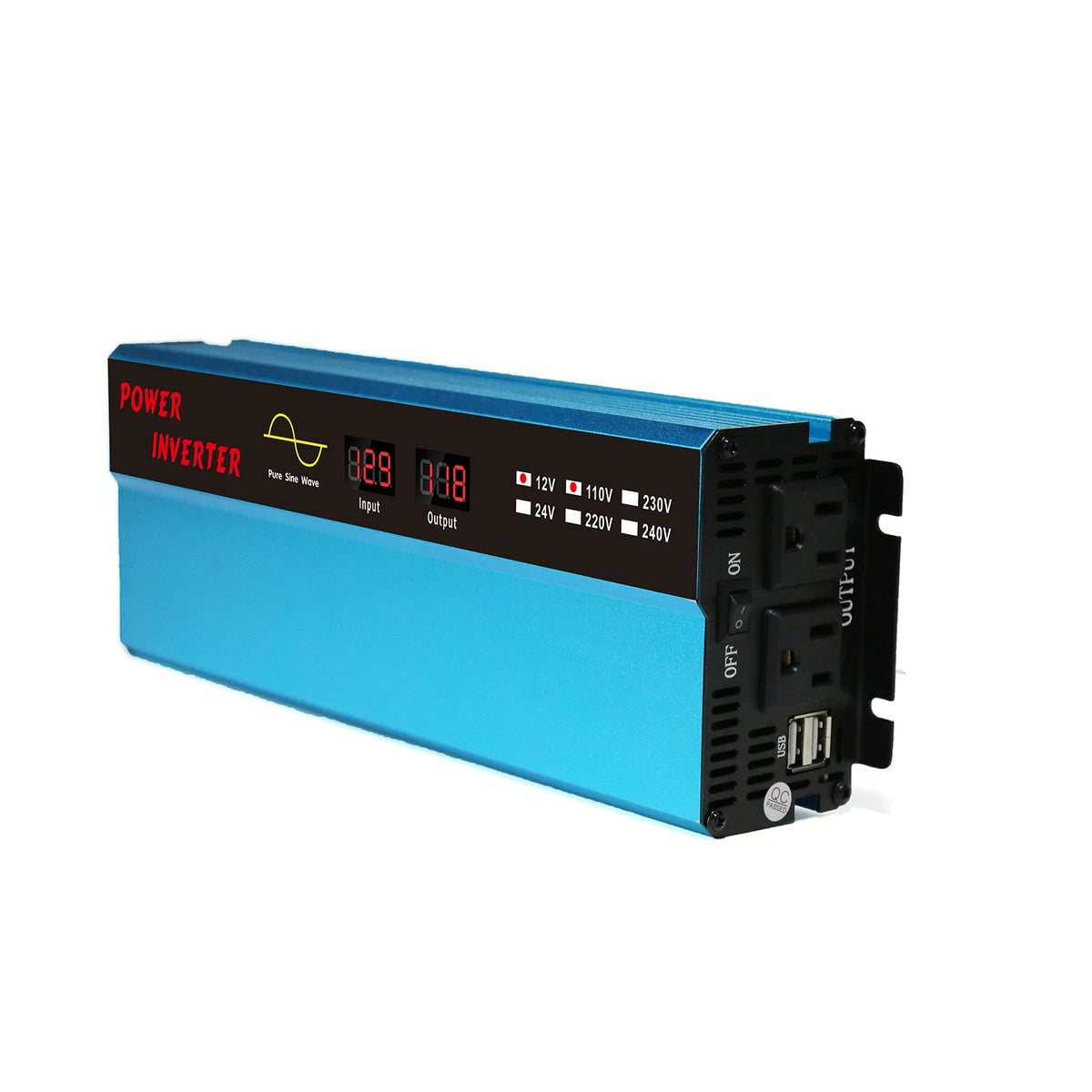 1600 Watt Pure Sine Car Inverter Converter 12V to 120V AC P33012