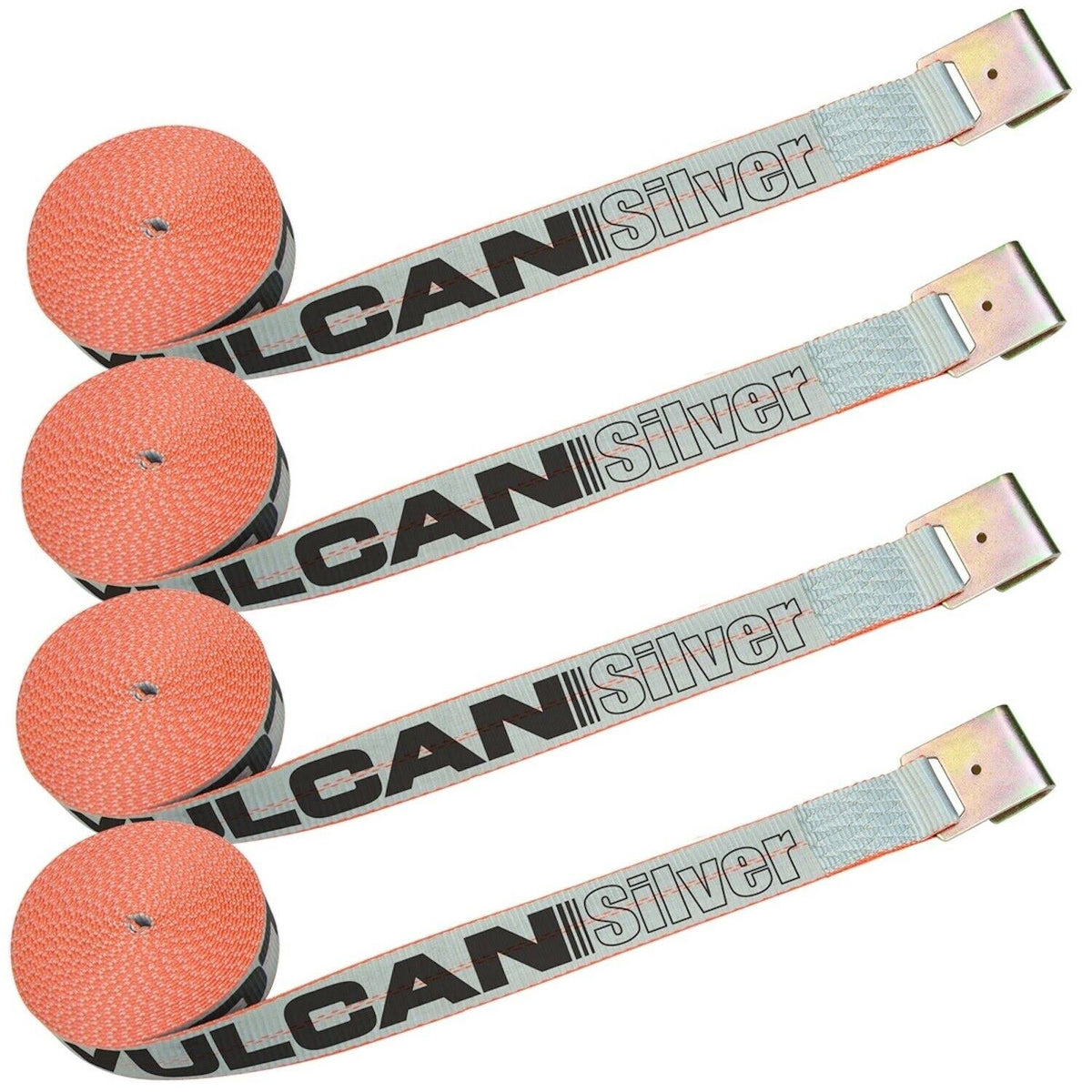 2 inch x 30 foot Winch Strap with Flat Hook, 4 Pack F30454