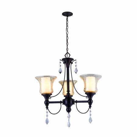 3-Light Oil-Rubbed Bronze Chandelier L1855