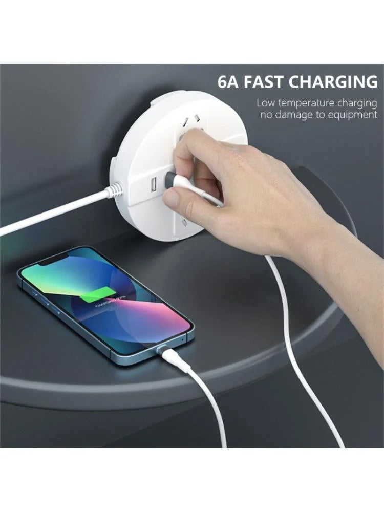1.2m USB to Type C/Micro USB Data Line, 6A Quick Charging Power Cable X88096