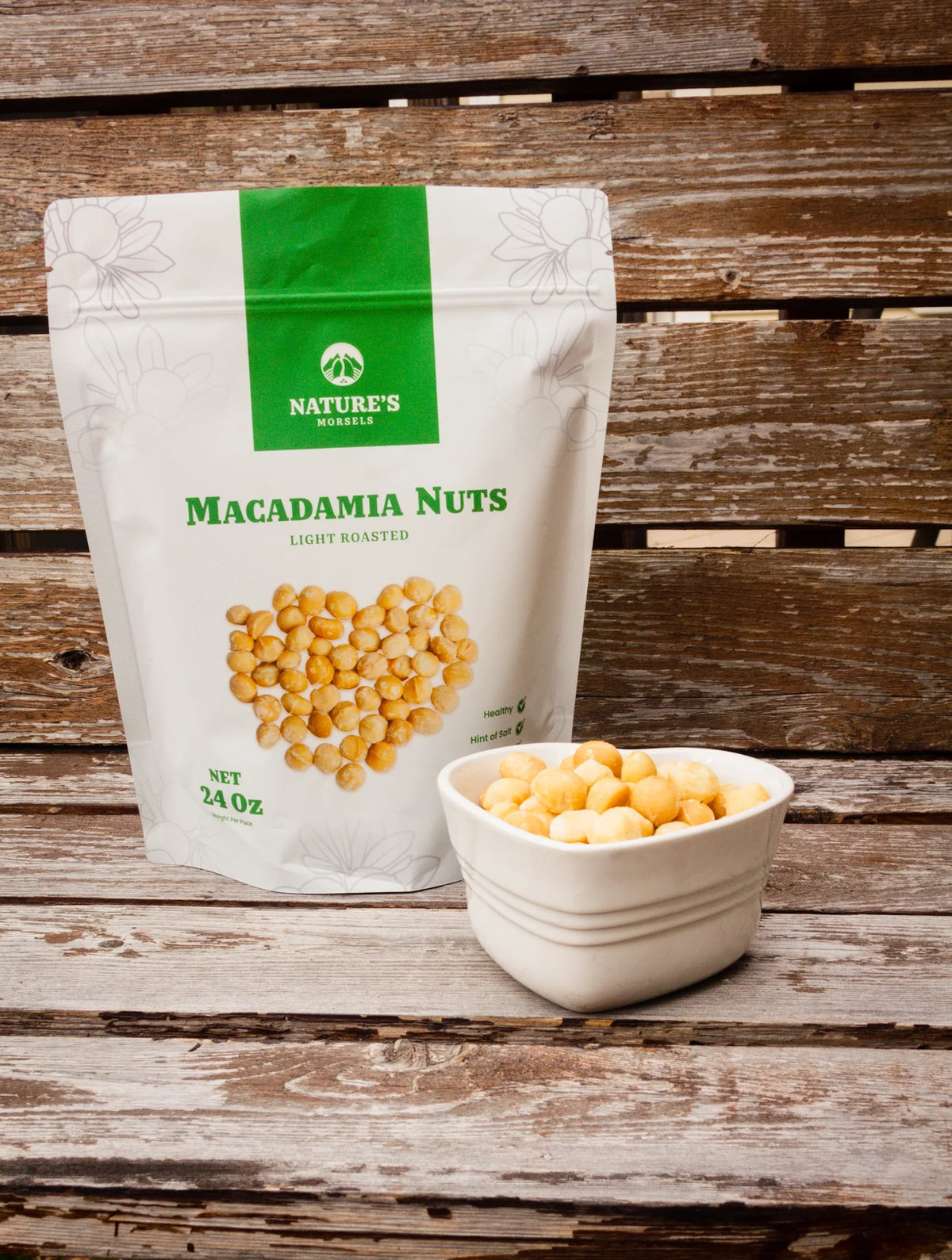 Light Roasted Macadamia Nuts 24oz H762