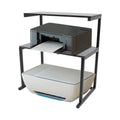Black 3-Tier Printer Stand Storage Shelves C9448