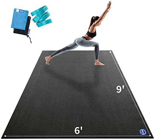 Extra Large Yoga Mat 12'x6' 9MM Non-Slip H89658