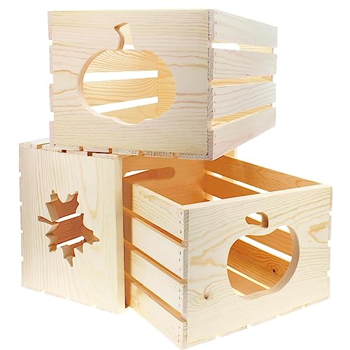 Unfinished Wood Crate, 18" x 12.5" x 9.5" Q40872