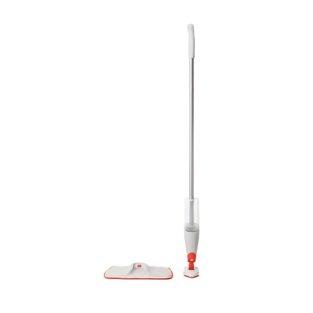 Microfiber Refillable Wet Floor Spray Mop with Slide Out Scrubber H822924