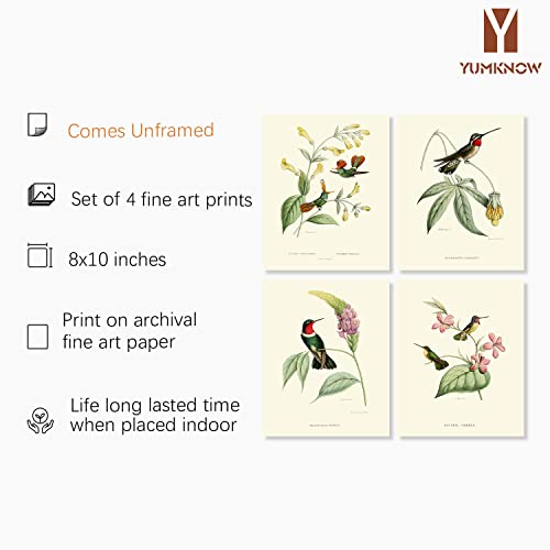 Beige Green Bird Wall Art Poster F7386