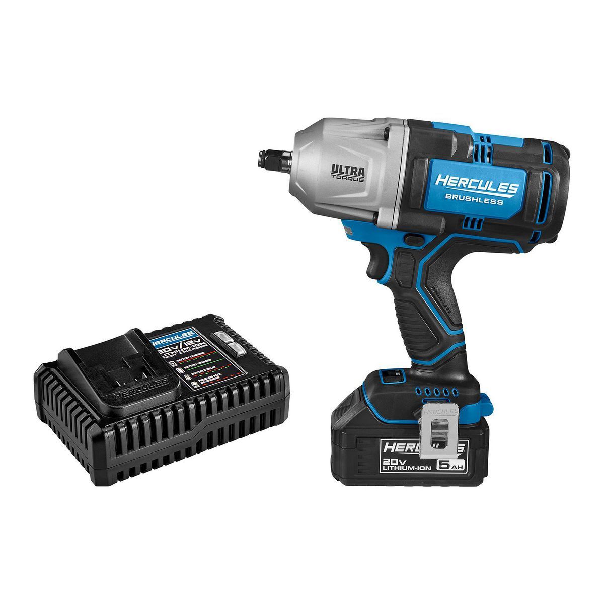 20V Brushless Cordless 1/2 in. Impact Wrench Kit with 5 Ah Battery and Charger U197
