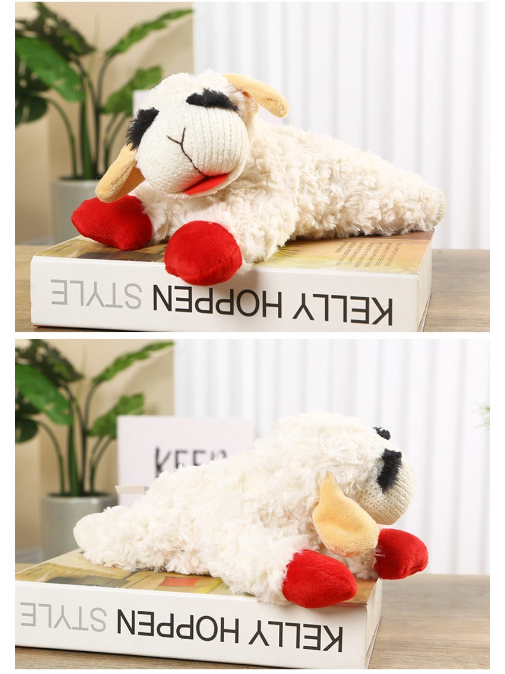 Plush Toy Lambchop Dog Toy for Small Dog Breeds O704