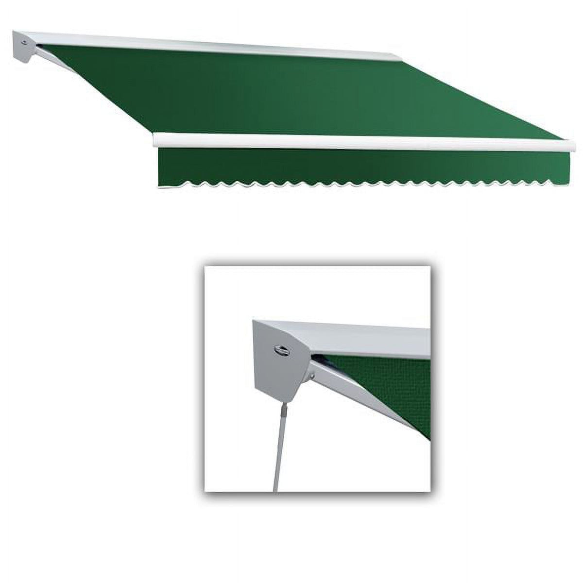 24 ft. Forest Green Retractable Awning S913680