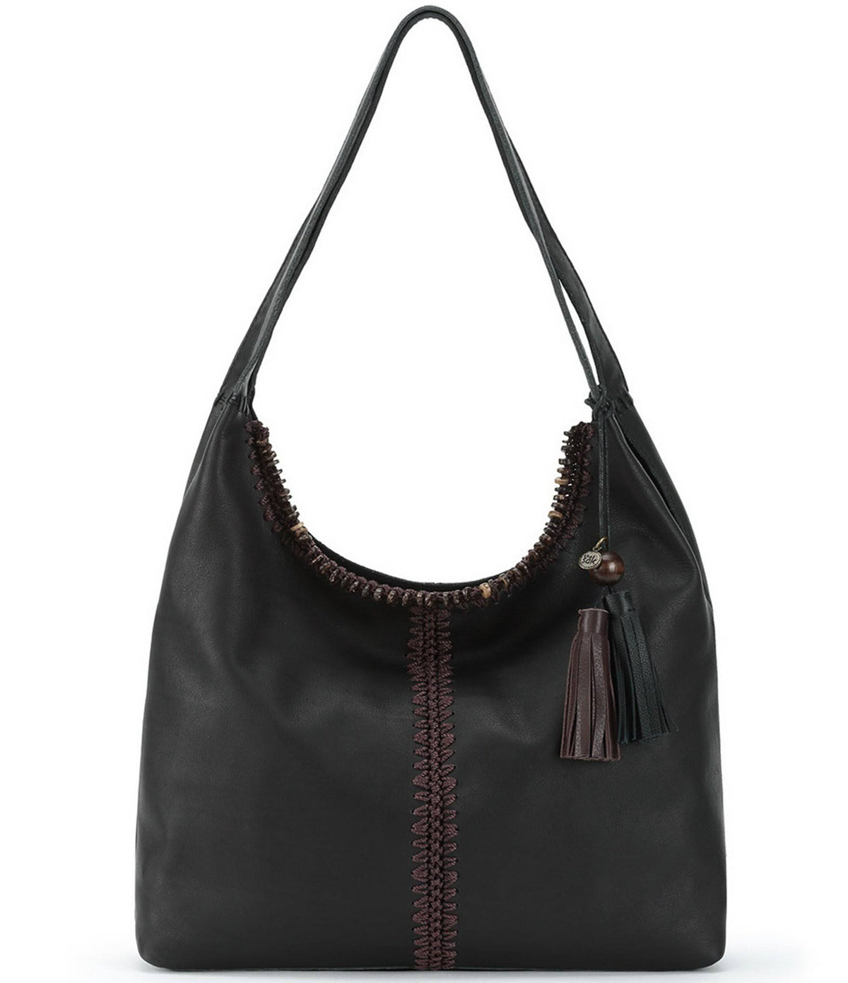 Black Leather Hobo J36590