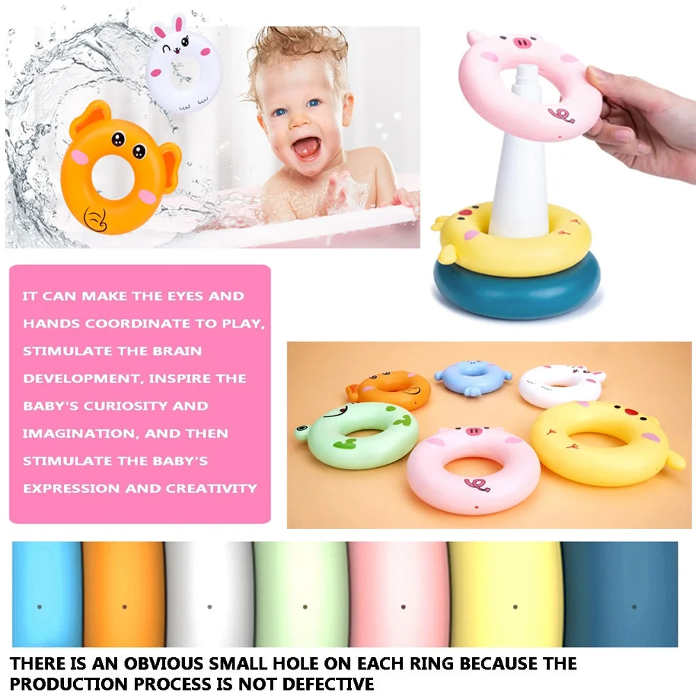 7 Pcs Soft Stacking Rings Toy K4303
