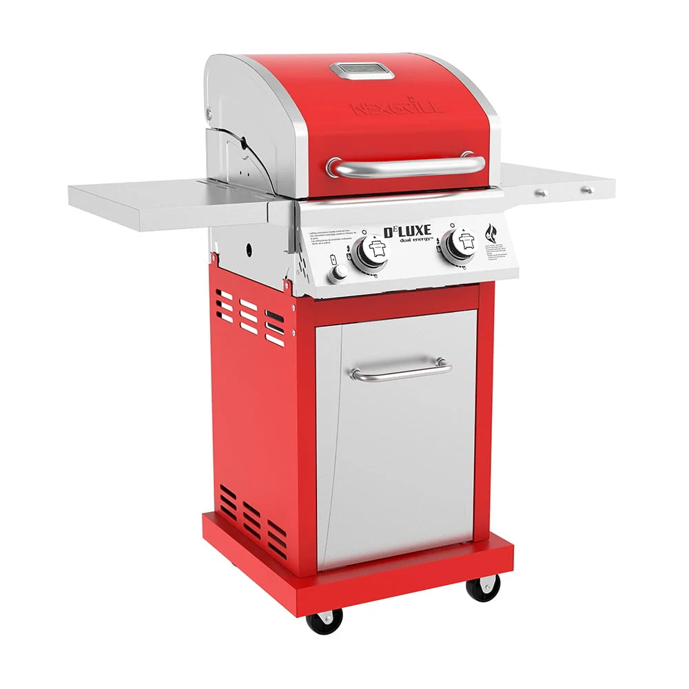 2-Burner Propane Gas Grill with 2 Foldable Shelves C7388