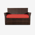 Brown Geranium Loveseat Z23096
