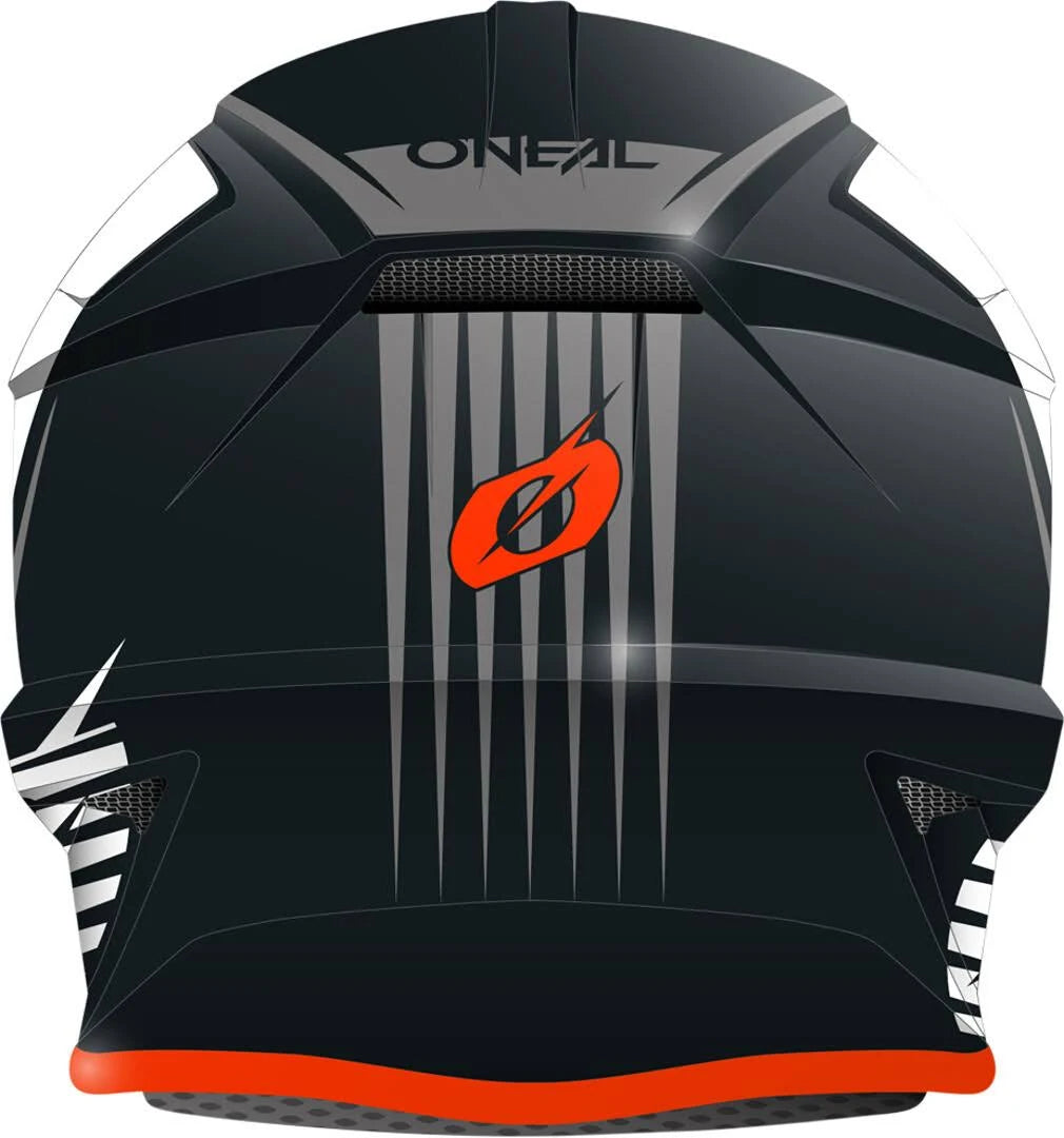 Black/Orange/White Cross Helmet U876369