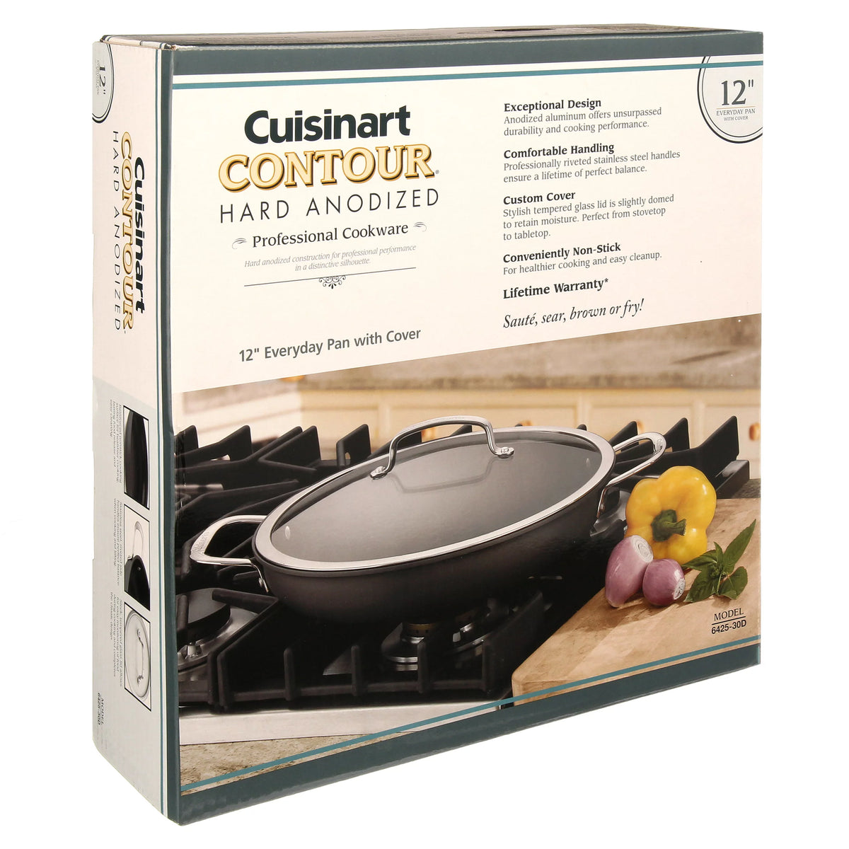 Hard Anodized 12" Pan with Cover A6523